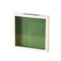 Shadow Box Frame Square Versatile Compact Keepsakes Box Display Case with Slot for Medals Artworks Photos Stamps Travel Tickets black
