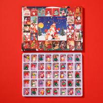 Christmas 40 Holes Santa Claus Blind Box Game - Festive Gifts & Figurine Toys for Children white