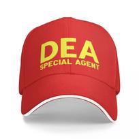 DEA Special Agent, Narcotics Special Agent. Baseball Cap Snap Back Hat New Hat Hip Hop Big Size Hat Girl Unisex's red