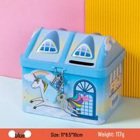 Little Spirit S23 Cartoon Piggy Bank with Lock - Cute Birthday Gift for Kids, Boys, and Girls