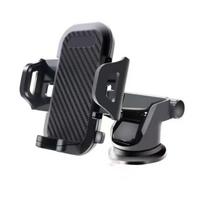Universal Telescopic Car Phone Holder with Suction Cup for Dashboard & Air Vent black