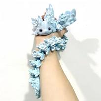 Spausdinti 3D žaislas uodega drakonas stalo puošmena 3D spausdinti gyvūnai namų biuro amatai spausdinti veikėjo figūrėlė Kalėdinė dovana 21CM white