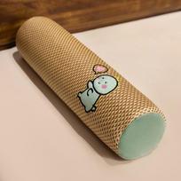 Cooling Mat Cylindrical Cervical Pillow Head Neck Support Summer Cool Lumbar Support Cushion Home Sofa Bed Decoration 50cm brown