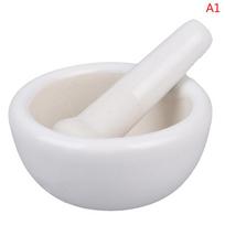 60/80/100 mm Skiedinio grūstuvės Prieskonių trupintuvas Keraminis dubuo Tvirtas maistas Pipirai Imbierai 60mm white