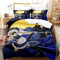 Murder Drones 3D Cartoon Duvet Cover Soft Skin-Friendly Breathable Bedding Set with Zipper for Kids Boys Girls Bedroom Decor 135x200cm