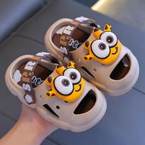 Children's Flip-flops, New Summer Girls' Crocs, Soft-soled Anti-slip Indoor Baby Beach Slippers 22-23