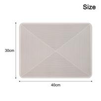 Diatomite Absorbent Pad Kitchen Drain Mat Faux Velveteen Material Large Size B gray