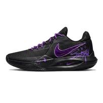 Nike Precision 6 Dark Purple Star Fabric Abrasion Resistant Low top Basketball Shoes Men's IO7605-040(Team1753-) 43 black
