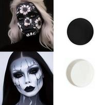 12-Color Fluorescent Face & Body Paint for Halloween, World Cup, and Theater gray