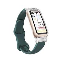 For Band 9/8/10 & Honor Band 6/7 Silicone 12mm Snap Button Watch Strap Huawei 6/honor 67 black