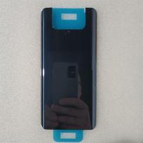 Stiklinis baterijos galinis dangtelis, skirtas Asus Zenfone 8 Flip ZS672KS, su lipnia juosta, telefono galinio korpuso keitimas juoda