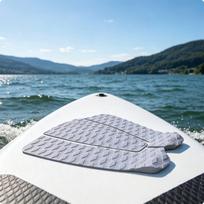EVA Deck Pad NonSlip Self Soft Resilient Foam Traction Mat for Surfing, Wakeboarding White Diamond