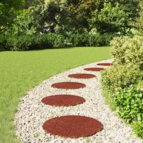 Stepping Stones 6 pcs Red Ø 45 x 1.8 cm Rubber