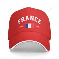 Baseball Cap France EST Independence Day Unisex Women Unisex Hip Hop Sandwich Caps Snapback Golf Hat Fishing One Size