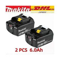 (6.0Ah 2vnt) 100% Makita 6ah Makita 18v Baterija Bl1830b Bl1850b Bl1850 Bl1840 Bl1860 Bl1815 Pakeičiama ličio jonų baterija-fj mažiau