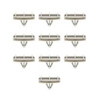 10Pcs Fender Flare Retainer Clip Fastener Gray For Jeep Liberty Wrangler 2005-On