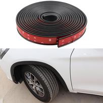 Universal Fender Flare Car Wheel Eyebrow Protector Lip Wheel-arch Trim Arch Extenders Decorative Scratch Proof Black 3 Meters x 3cm