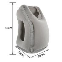 Upgraded Inflatable Air Cushion Travel Pillow Headrest Chin Support Cushions for Airplane Plane Car Office Rest Neck Nap Pillows pilka