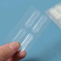18pcs Self Adhesive Cosmetic Ear Stickers Elf Ear Stickers Transparent Ear Corrector Invisible Skin-Friendly Ear Correctar Tape gray