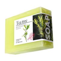 2pcs100g Tea Tree Oil Soap Bar Deep Cleansing Facial Bath Bar Acne Pimple Control New Formula 1pcs yellow