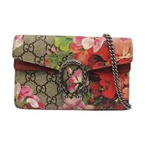 [Pre-Owned] Dionysus GG Blooms Tiger Head Buckle Logo Geranium Print Chain Shoulder Bag - Very Good #AIGGJ1 ONE SIZE black
