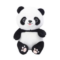 Mielas panda lėlės pliušinis žaislas nacionalinis lobis didysis panda skudurėlinė lėlė vaikų dovana 8 colių atrakcionų lėlė 25cm black