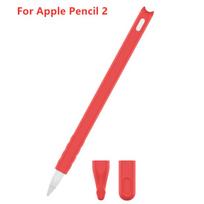 Minkštas silikoninis dėklas Apple Pencil 2 kartos rašikliui Dėklas iPad rašikliui Apsauginis apvalkalas nuo kritimo ir neslystantis Priedai raudona