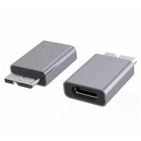 Usb 3.1 Type C Female į Micro USB 3.0 Male jungties adapteris išorinis mobilusis kietojo disko dėžutė sidabro pilka spalva