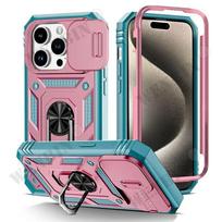 Case For For Iphone 17 Pro Max 16 1 14 13 12 11 Pro Max Mini Plus 17e 16e Heavy Duty with Camera 360 Degree Kickstand Cover iPhone17 Pro Max black