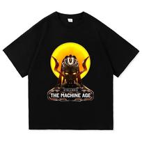 Stellaris The Machine Age Cetana Logo T-Shirt Short Sleeve Cotton Soft Tees Women Men Clothing Summer Casual Graphic Merch S įvairiaspalvis