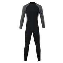 3mm Full Body Wetsuit Diving Snorkeling Surfing Warmth Protection Mens Long Sleeve Chloroprene Neoprene Suit Small black
