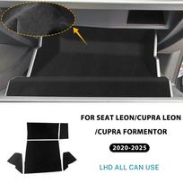 Premium Suede Sticker for Seat Leon MK4 Cupra Leon Cupra Formentor Glove Box 2020-2026 Suede Sticker LHD / 2020-2026 juoda