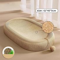 Baseino Katės Braižymo Lenta Ypač Didelė Katės Nagų Lenta Baseino Katės Lizdas Integruota Nagų Galąstuvas Atsparus Dilimui Naminių Gyvūnų Reikmenys one size beige
