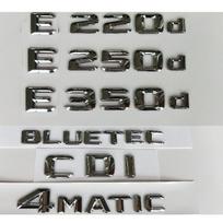 3D Chrome For Mercedes Benz E160d E180d E200d E220d E250d E260d E280d E300d E320d E350d E400d E450d E500d E550d AMG CDI 4MATIC AX1 E 160d