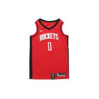 Nike NBA Hjustono „Rockets“ Russellas Westbrookas Nr.. 0 Išvykos krepšinio marškinėliai Vyriški marškinėliai Raudoni BV7992-662 S red