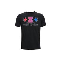 Under Armour Logo Print Crew Neck American Vintage T-Shirt Men T-Shirts Black 1361676-001 XXXL black