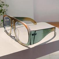 Vintage Oversize Clear Anti-blue Light Glasses Frame Women New Fashiion Candy Color Pink Yellow Eyeglasses Ladies Elegant Shades gray