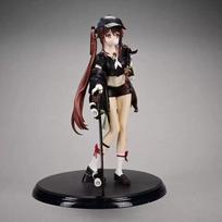 Anime Genshin Impact Hu Tao Action Figures Skateboard Girls Model Dolls Collectible Statue Fashionable Playthings Desktop Decoration Gifts gray