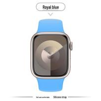 Compatible Silicone Strap for Apple Watch Series 8, 9, 10, and 11 - New Standard Model for Girls (S) 42mm gray