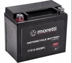 Akumulator Żelowy Moretti 12V 12Ah 130A Ytx12-Bs Mtx12 Atv Skuter Motocykle