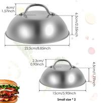 Smash Burger Press Tools Meat Cooking Mold Squeezer Patty Making Smasher Griddle Stainless Steel Hamburger Maker Kitchen Tool gray