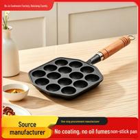 Non-Stick Cast Iron Takoyaki & Quail Egg Pan black