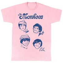 NEW The Monkees Band Heavy Cotton Light Pink S-5XL T Shirt EN804 XXXXL white