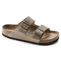 Klapki unisex Birkenstock Arizona Soft Footbed Oiled Leather beżowe narrow wąskie (0552813) 45.0