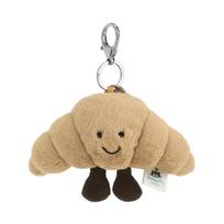 Jellycat Amuseable Croissant Bag Charm Brown ONE SIZE ruda