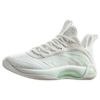 Anta Cement Bubble 2.0 Basketball Series Comfortable Lightweight Non-Slip Low-Top Basketball Shoes Men Sneakers White Green 112241604-3 42 white