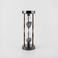 Brass Sand Timer Compass Elegant Maritime Decor Collectable gift for weeding gray