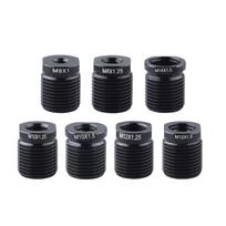 7pcs Universal Car Gear Shifts Knob Adapter Set Quick Installation No Tool Needed Strong Metal Construction for Vehicle 1 black