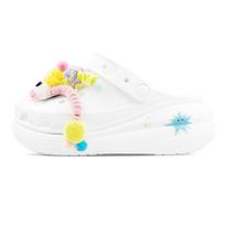 Crocs Crush Clog BNK Jumping Candy EVA Cute Dopamine Vitality Funny Fashion Hole Shoes Unisex White 37-38