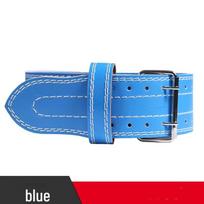 Mussel Powerlifting Leather Weightlifting Belt blue